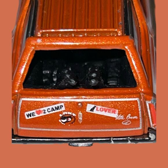 Vintage 1971 Matchbox Oldsmobile Vista Cruiser Station Wagon Orange Dogs Back - Picture 5 of 8